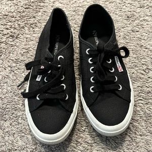Superga black sneaker size 38 (7.5)